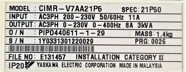 CIMR-V7AA21P5 | Yaskawa AC Drives